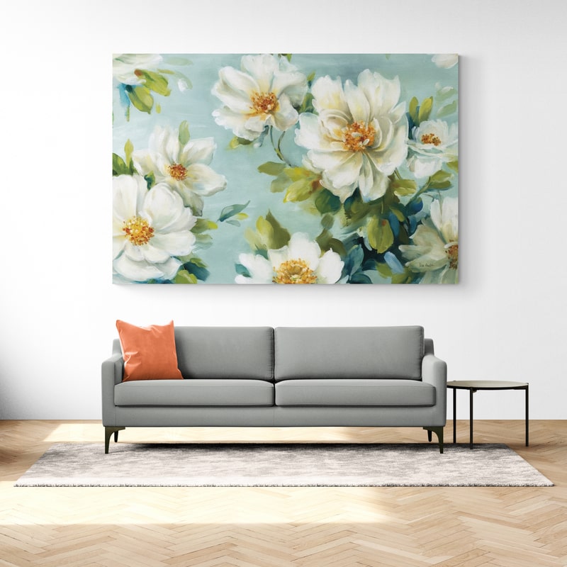 Reflections I Crop by Lisa Audit wall art in a living room