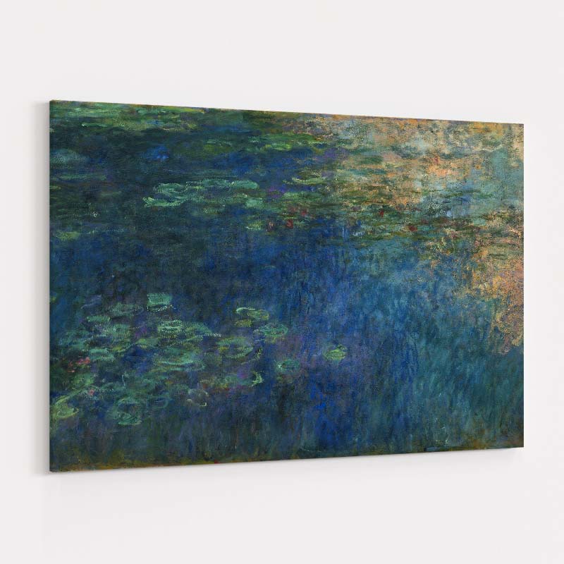 Reflections of Clouds on the Water-Lily Pond, Triptych Left Panel 1914-1926 II by Claude Monet wall art