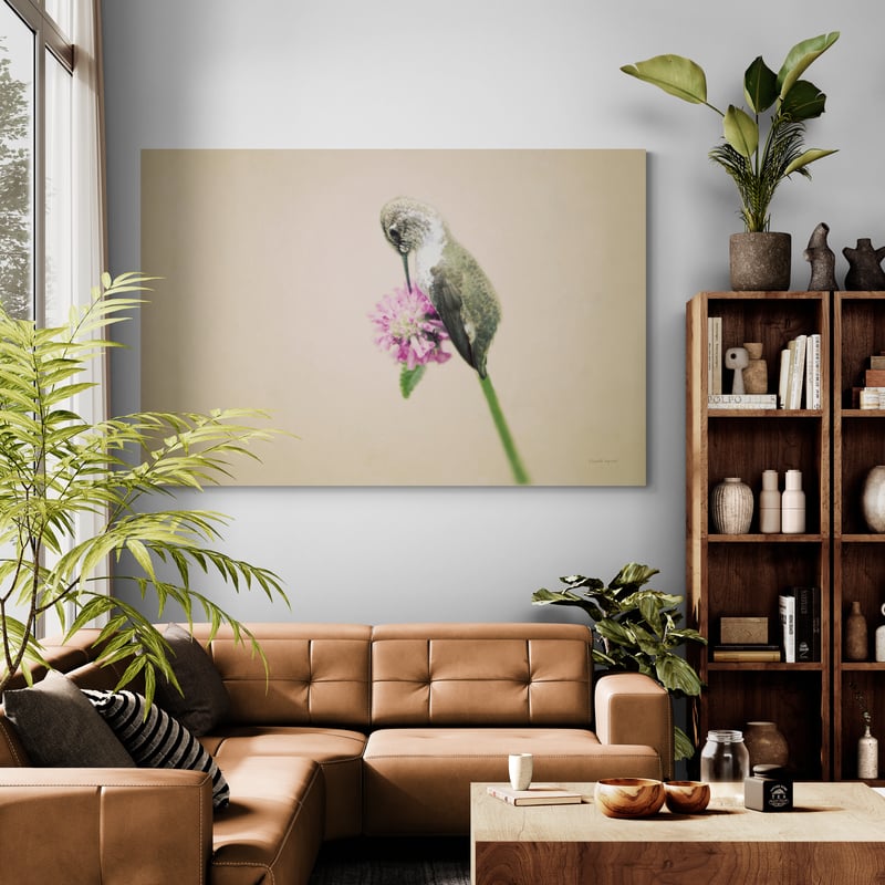 Resting II by Elizabeth Urquhart wall art in a living room