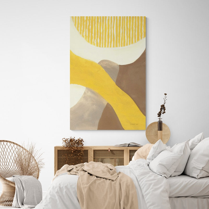 Retro Abstract VI by Danhui Nai wall art in a bedroom