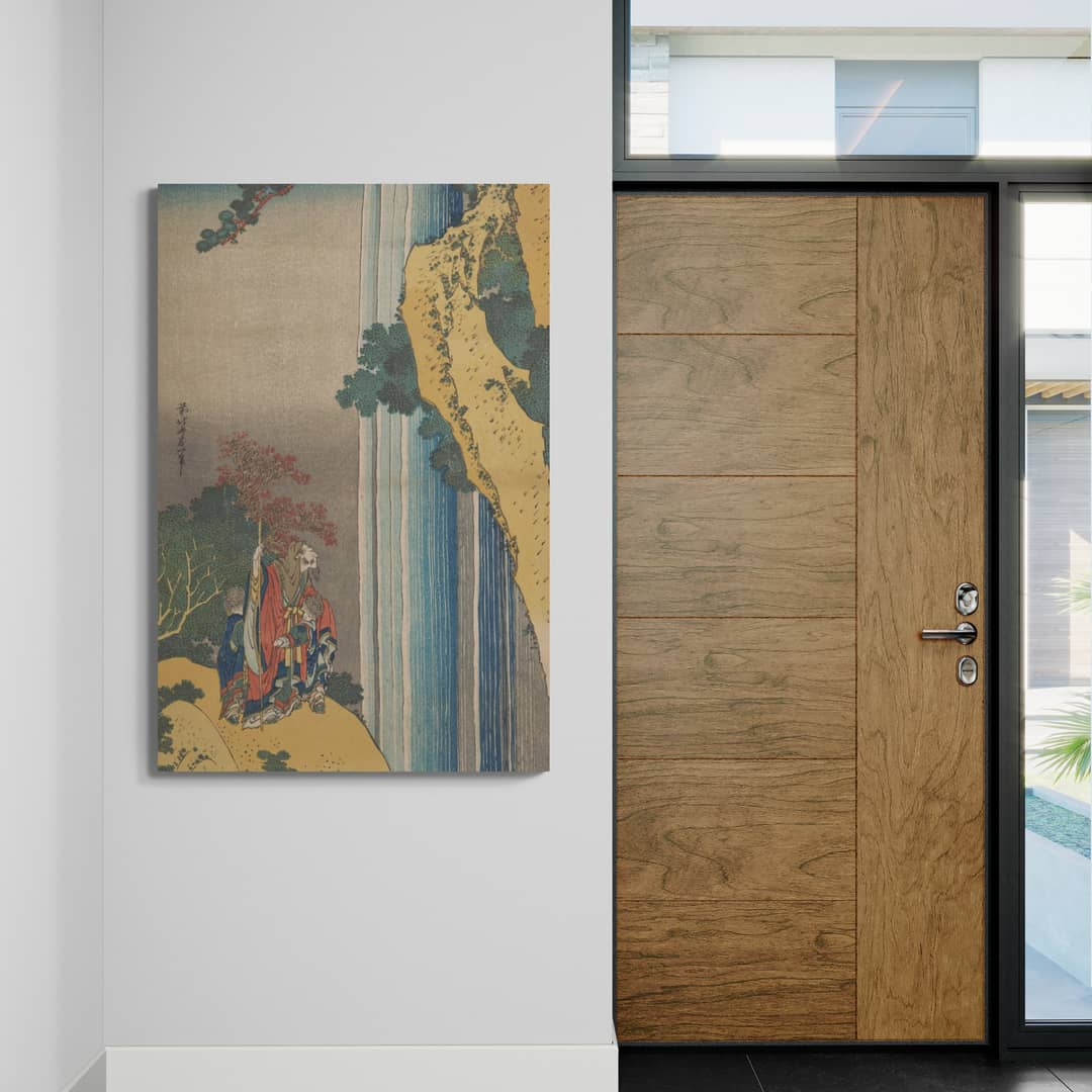 Ri Haku from the series Mirrors of Japanese and Chinese Poems by Katsushika Hokusai wall art from Glam Wall Art