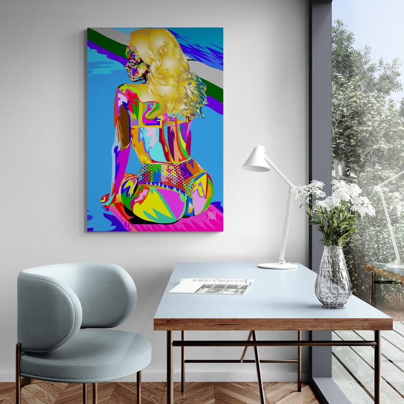 Rihanna's Azz by Technodrome1 wall art from Glam Wall Art