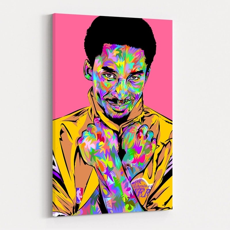 RIP Kobe Pink by Technodrome1 wall art