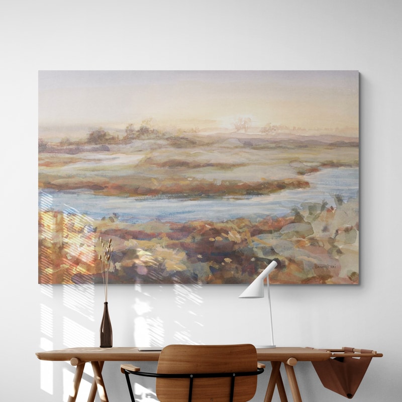 River at Dawn by Danhui Nai wall art from Glam Wall Art