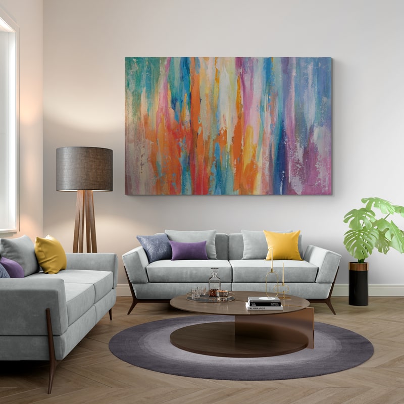 Riviera by Danhui Nai wall art in a living room