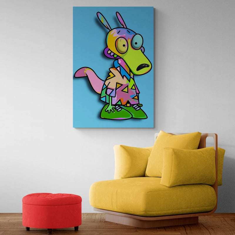 Rocco by Technodrome1 wall art in a living room