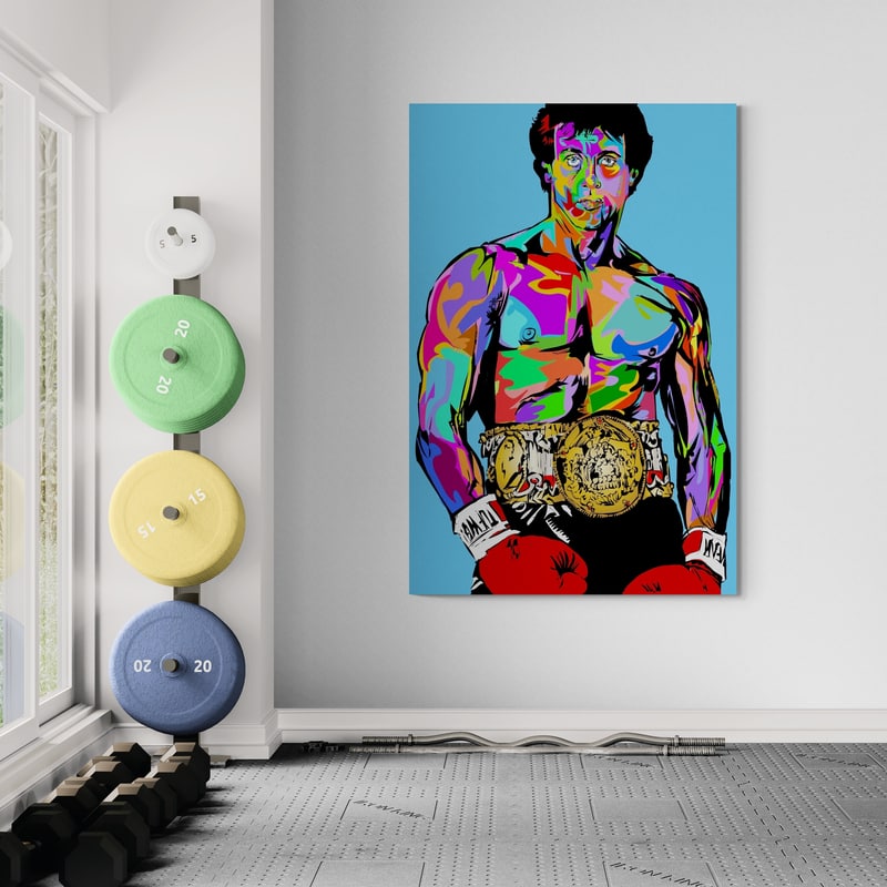 Rocky by Technodrome1 wall art from Glam Wall Art