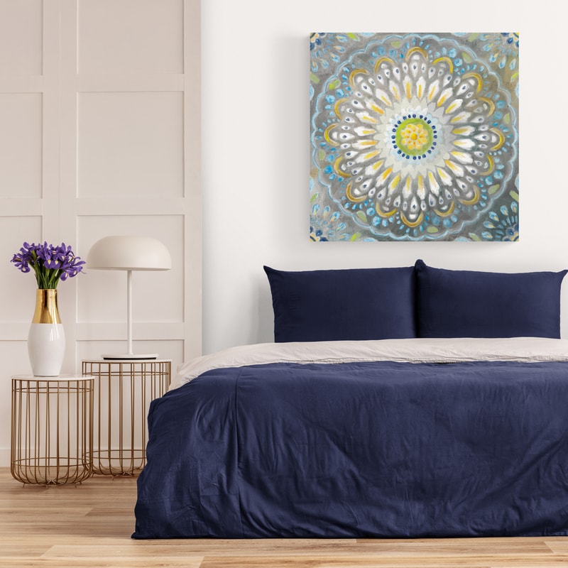 Rosette Mandala by Danhui Nai wall art from Glam Wall Art