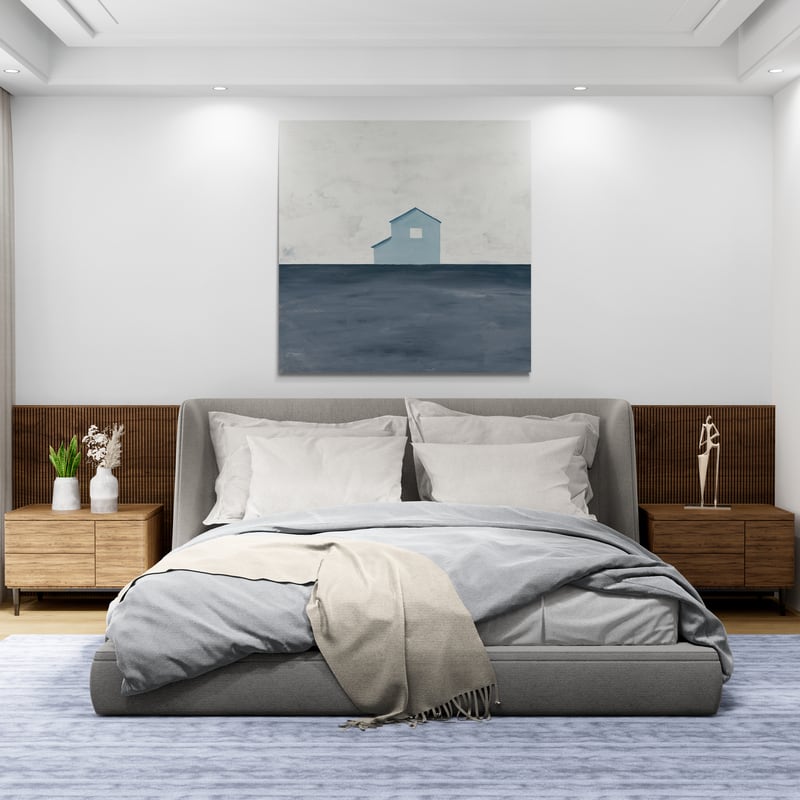 Rural Simplicity IV Blue by Courtney Prahl wall art from Glam Wall Art