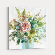 Sage And Peach Flowers II by Danhui Nai wall art