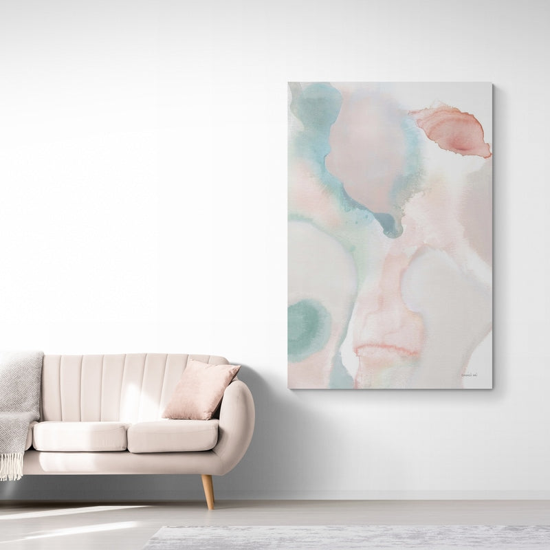 Sage And Pink Abstract I by Danhui Nai wall art from Glam Wall Art