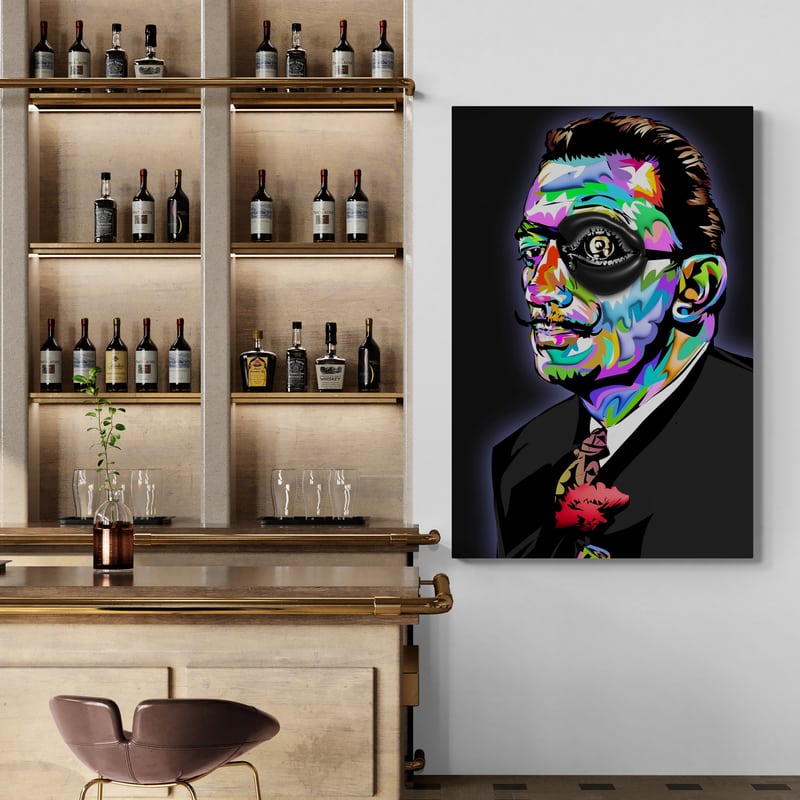 Salvador Dali 2024 by Technodrome1 wall art from Glam Wall Art