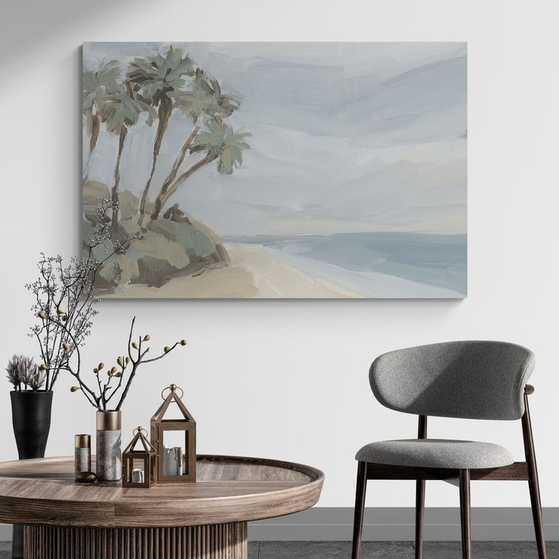 Santa Barbara Breeze 1 by Jetty Home wall art in a living room