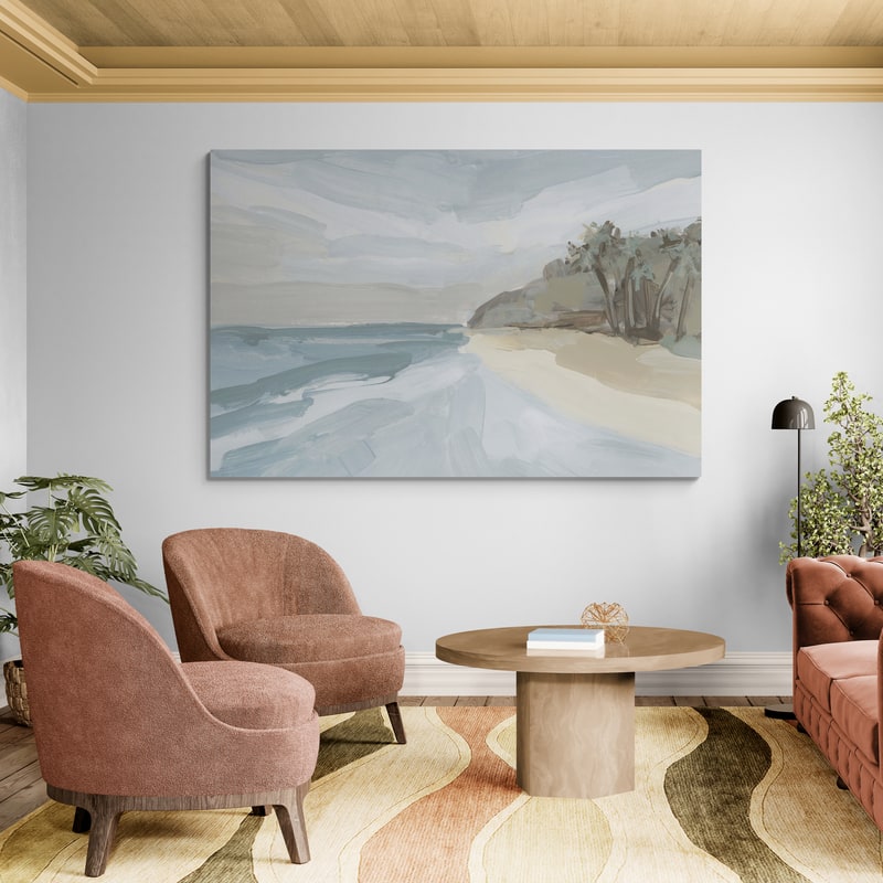 Santa Barbara Breeze 2 by Jetty Home wall art in a living room