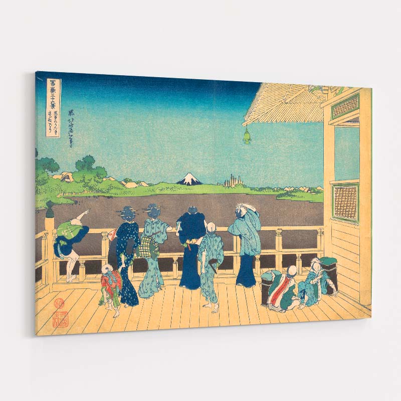 Sazai Hall Of The Five Hundred Rakan Temple by Katsushika Hokusai wall art