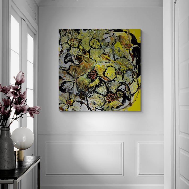 Scent of Summer by Marina Strijakova wall art in a hallway
