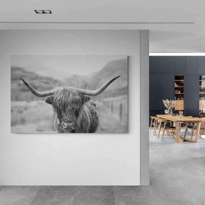 Scottish Highland Cattle III Neutral Crop by Alan Majchrowicz wall art from Glam Wall Art
