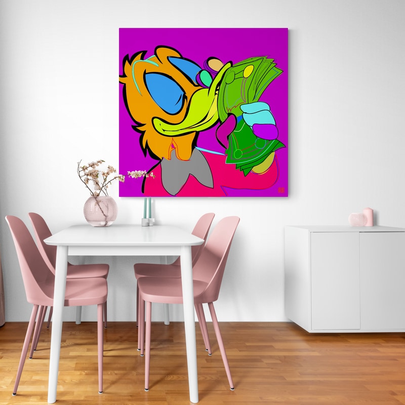 Scrooge by Technodrome1 wall art from Glam Wall Art