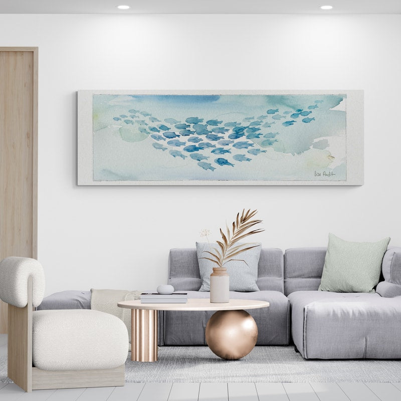 Sea Life I by Lisa Audit wall art in a living room