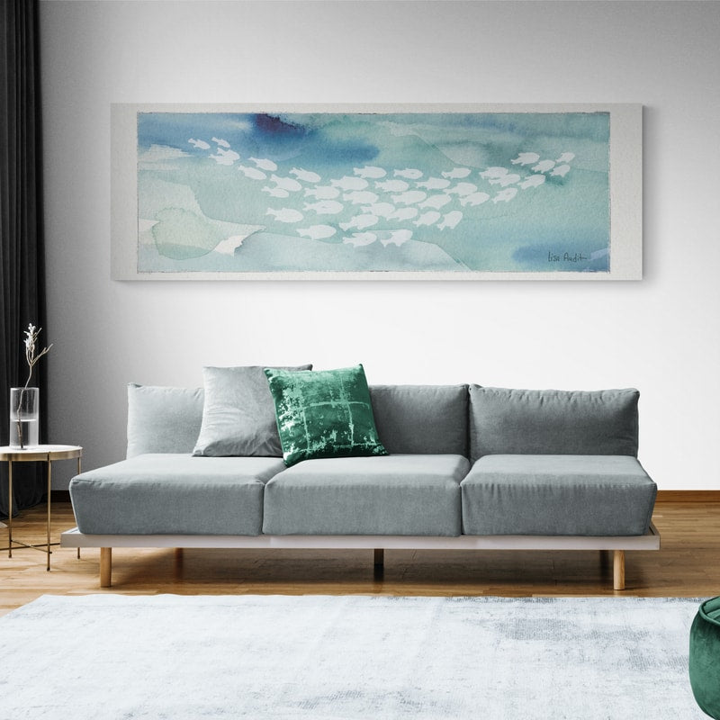 Sea Life II by Lisa Audit wall art in a living room