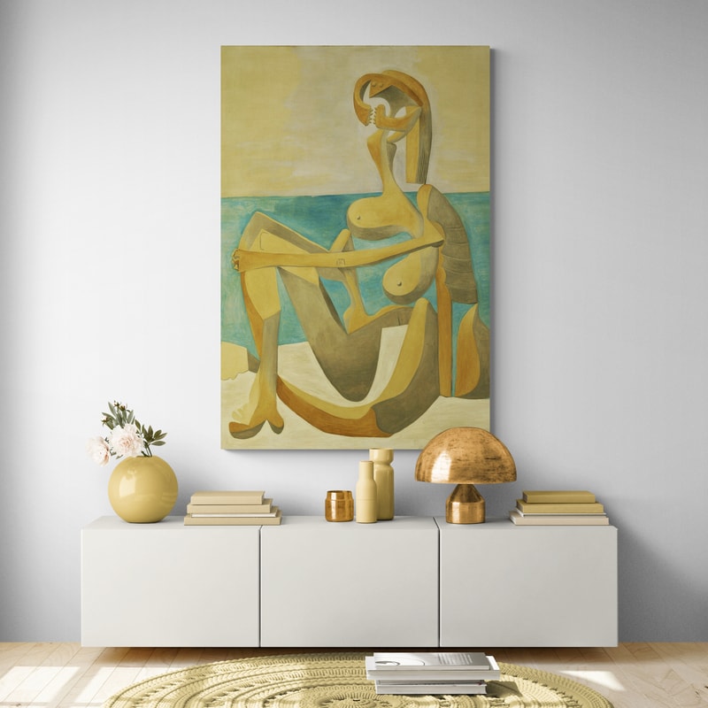 Seated Bather by Pablo Picasso wall art from Glam Wall Art