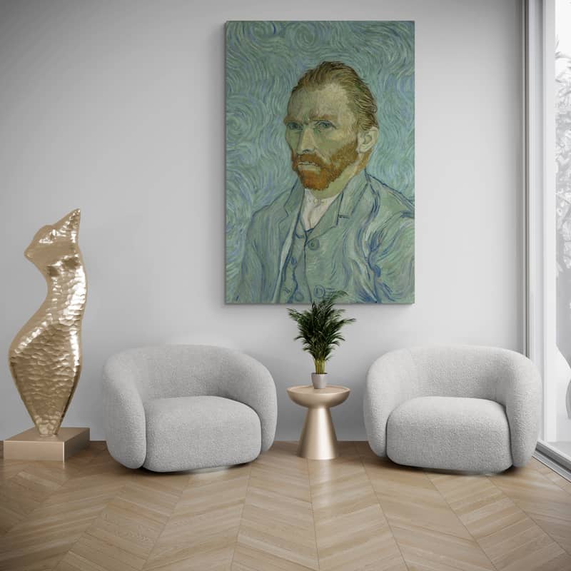 Self-Portrait 1889 by Vincent Van Gogh wall art from Glam Wall Art