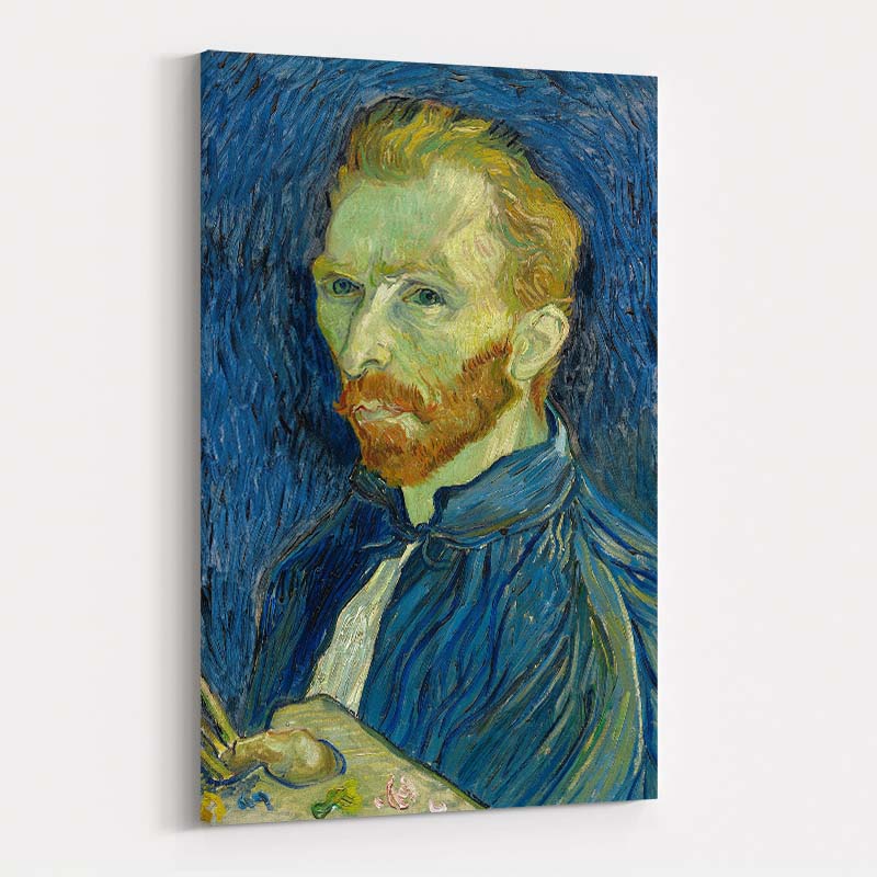 Self-Portrait 1889 (With Palette) by Vincent Van Gogh wall art