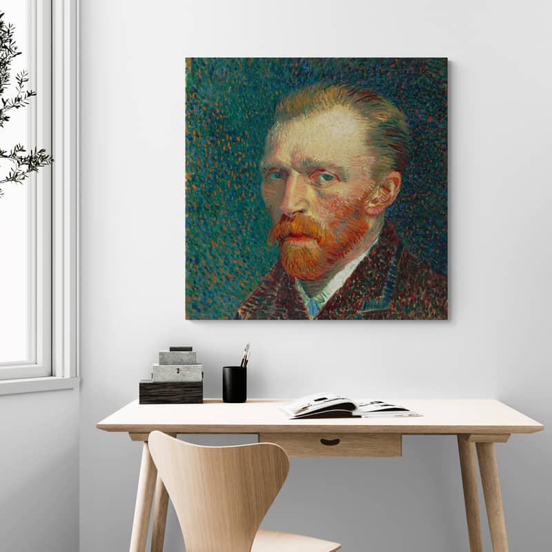 Self-Portrait 1887 II by Vincent Van Gogh wall art from Glam Wall Art