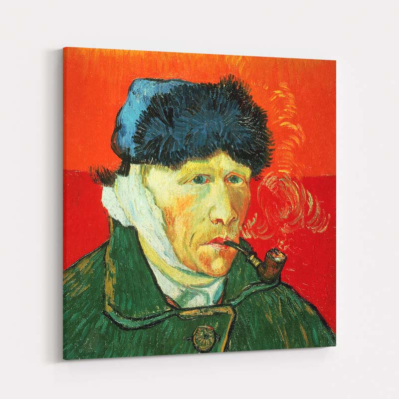 Self-Portrait with Bandaged Ear and Pipe by Vincent Van Gogh wall art