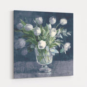 Serene Tulips Navy by Danhui Nai wall art