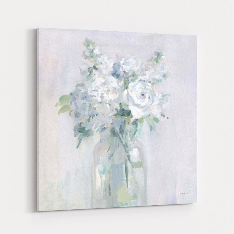 Shades Of White Bouquet by Danhui Nai wall art