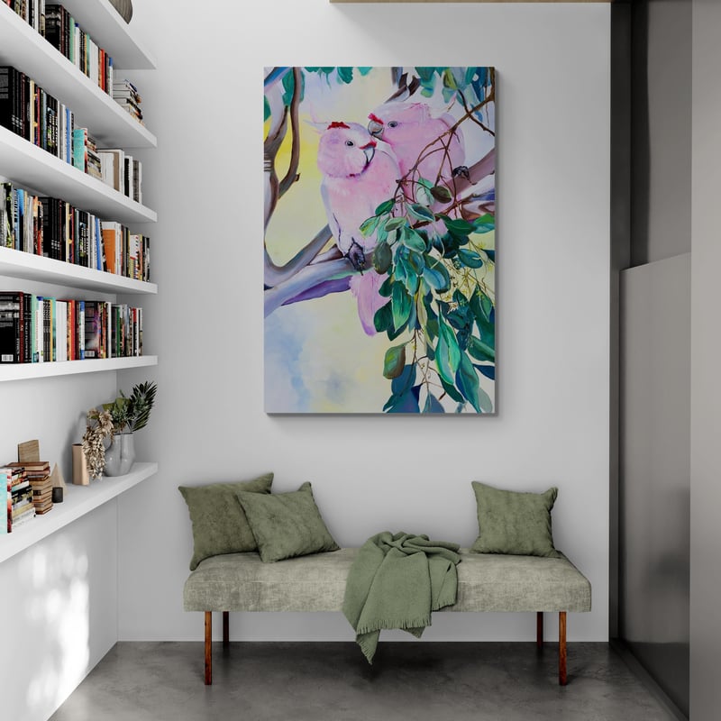 Shh... I Love You by Marina Strijakova wall art in a living room
