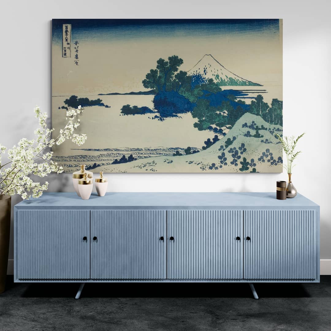 Shichiri Beach In Sagami Province by Katsushika Hokusai wall art from Glam Wall Art