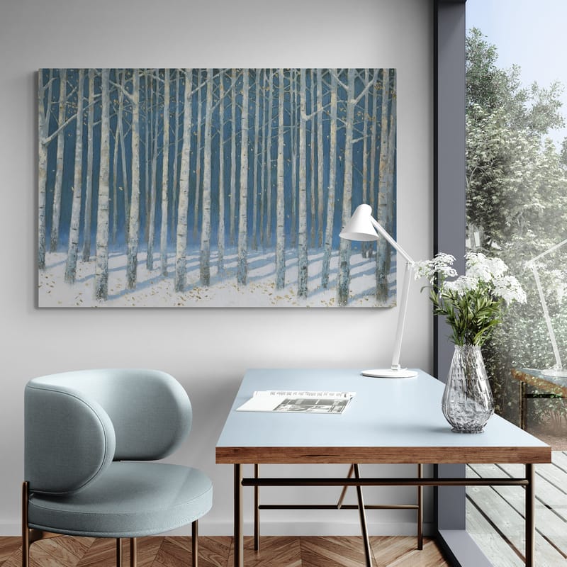 Shimmering Birches by James Wiens wall art from Glam Wall Art