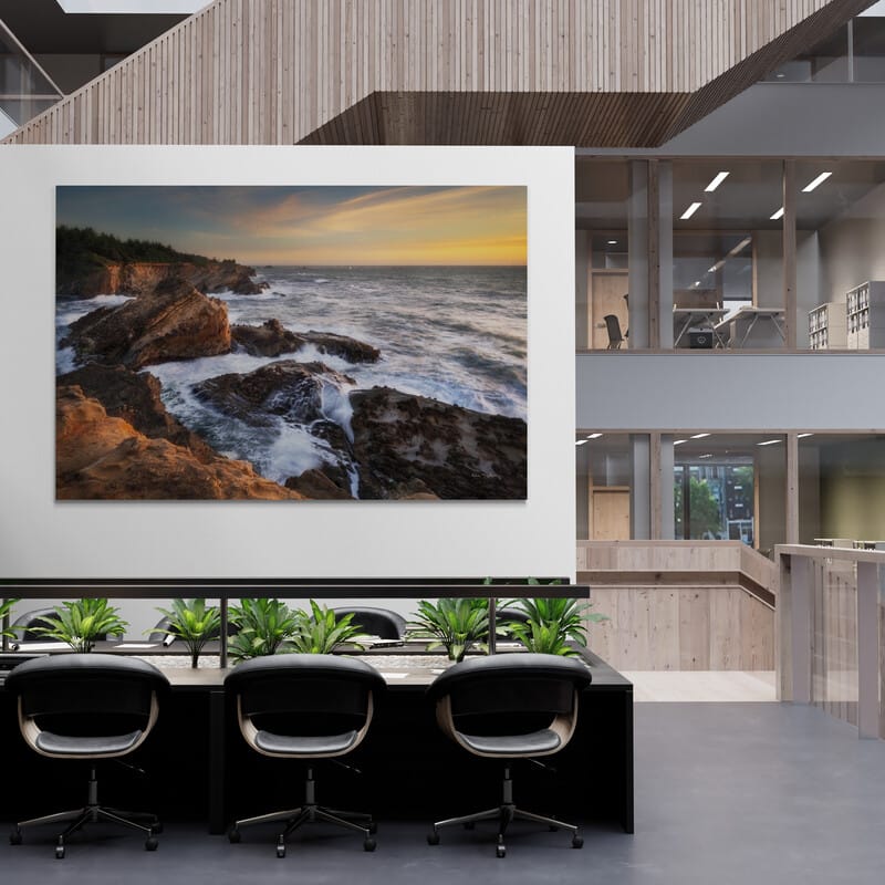 Shore Acres by Alan Majchrowicz wall art in a office