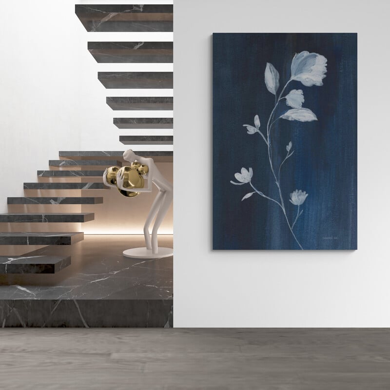 Simple Nature III by Danhui Nai wall art in a hallway