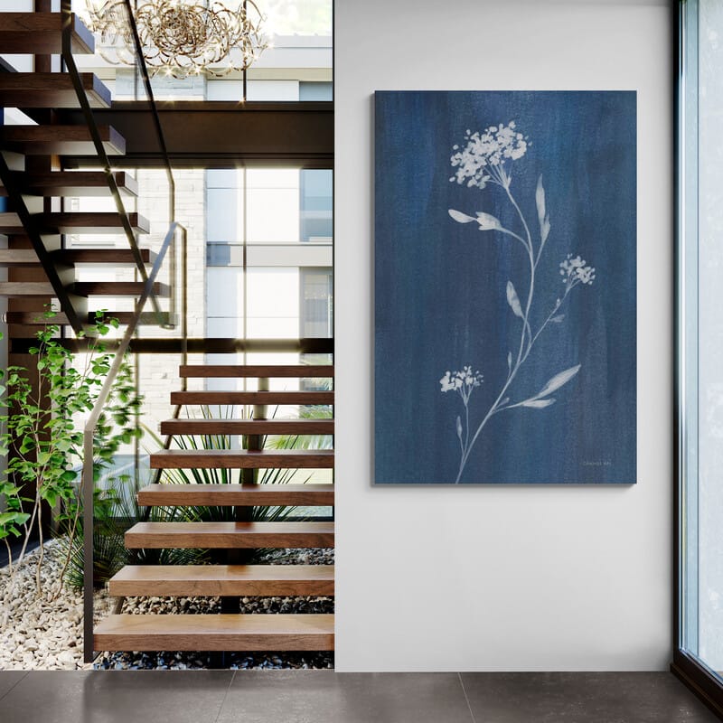 Simple Nature IV by Danhui Nai wall art in a hallway