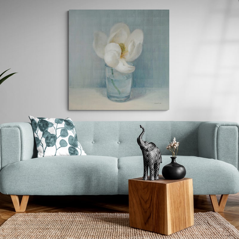 Single White Magnolia by Danhui Nai wall art from Glam Wall Art