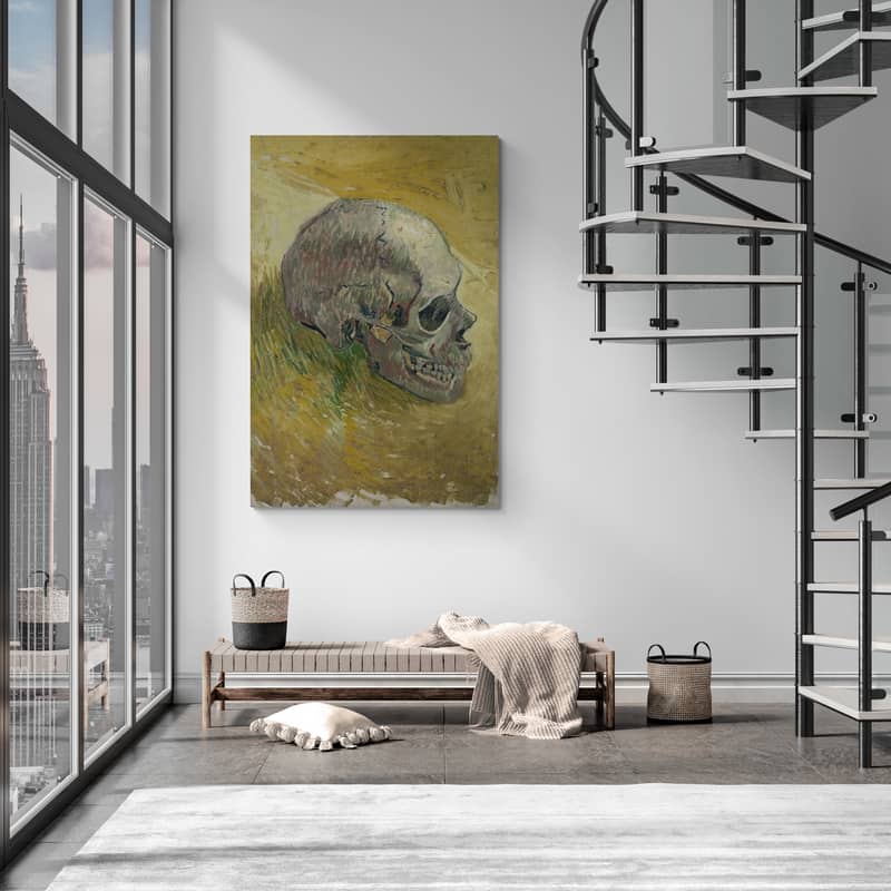 Skull 2 1887 by Vincent Van Gogh wall art from Glam Wall Art