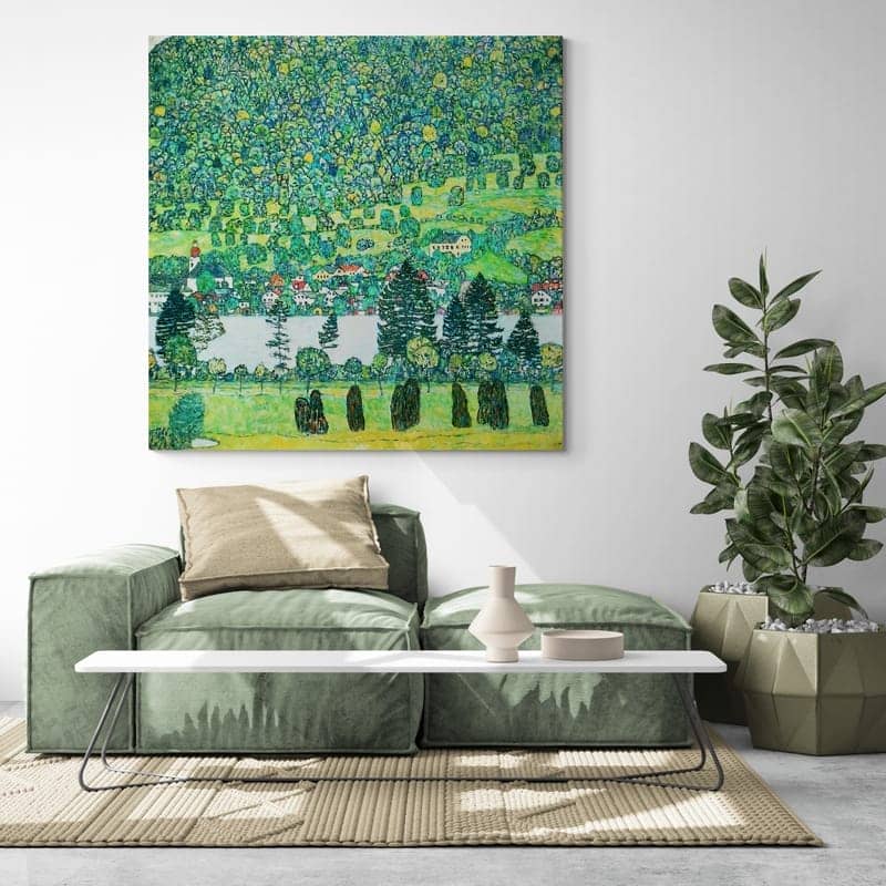 Slope in a Forest on Attersee Lake by Gustav Klimt wall art from Glam Wall Art