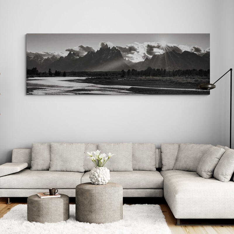 Snake River by Alan Majchrowicz wall art in a living room