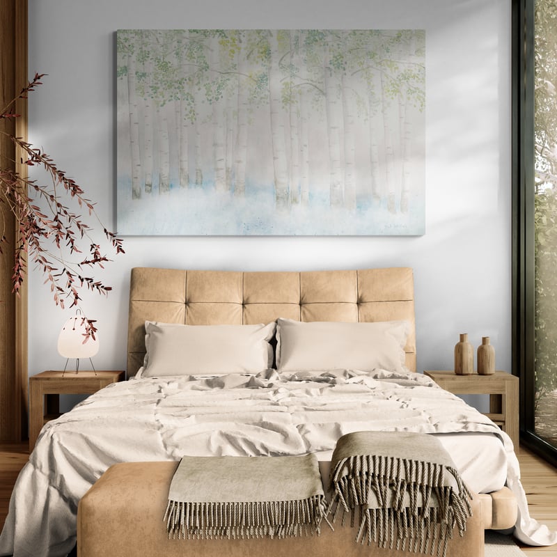 Soft Birches by James Wiens wall art from Glam Wall Art