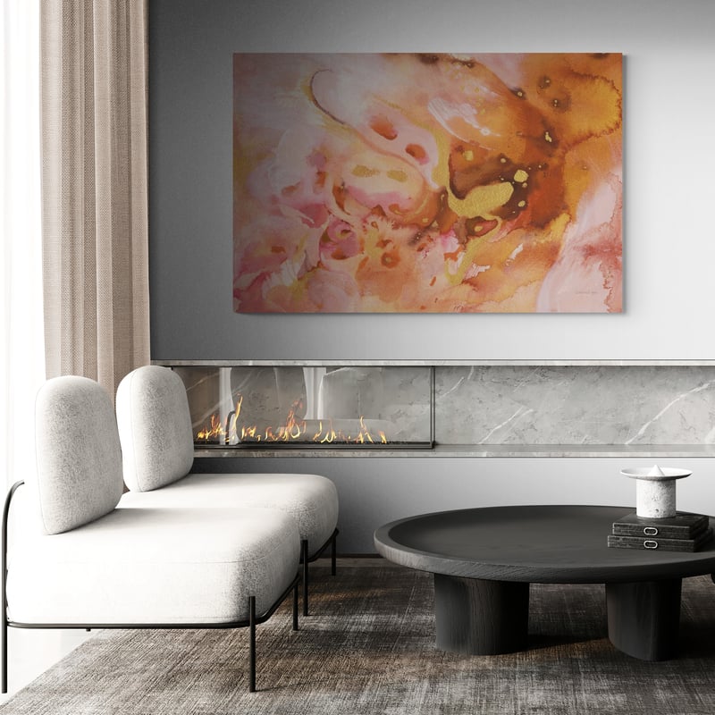 Solar Flare by Danhui Nai wall art in a living room