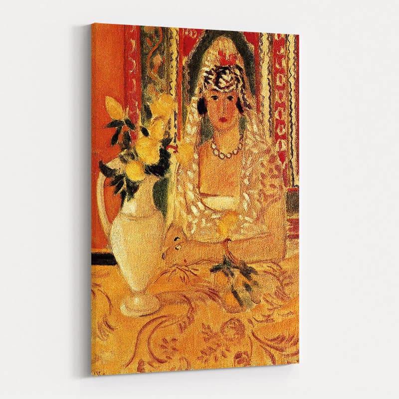 Spanish Woman with Flowers by Henri Matisse wall art