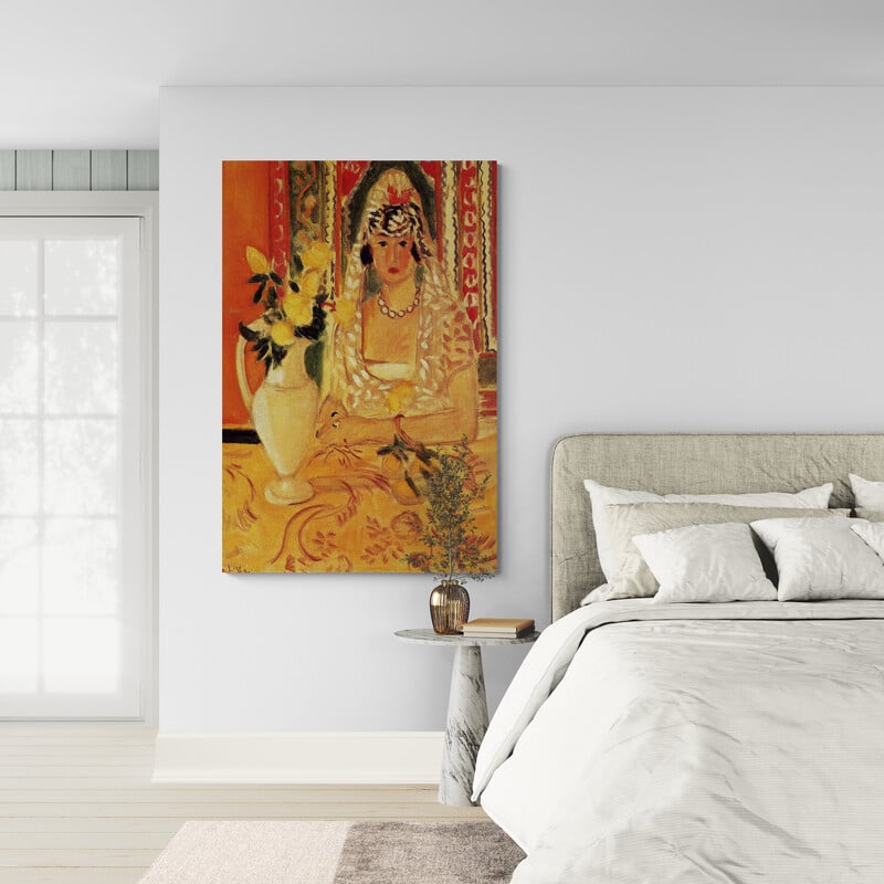 Spanish Woman with Flowers by Henri Matisse wall art from Glam Wall Art