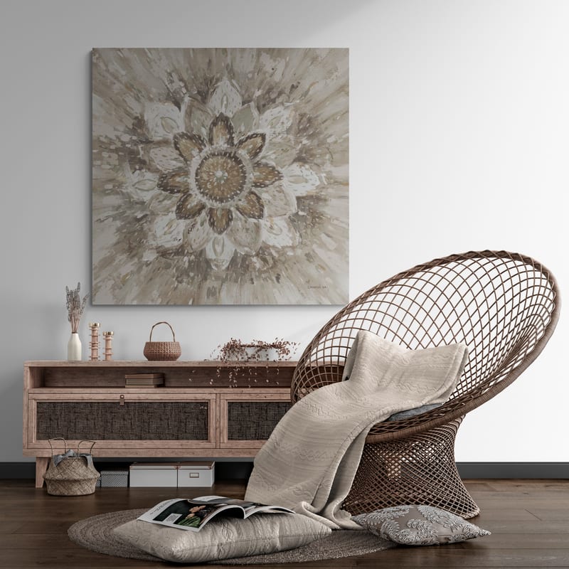 Spice Mandala Neutral by Danhui Nai wall art from Glam Wall Art