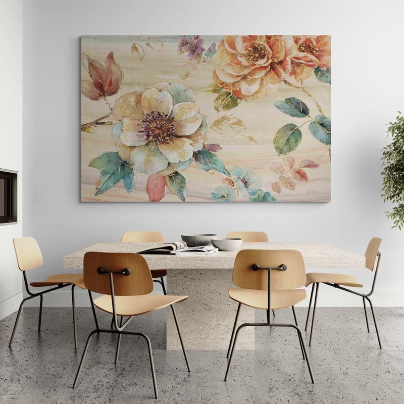 Spiced Nature I by Lisa Audit wall art in a dining room