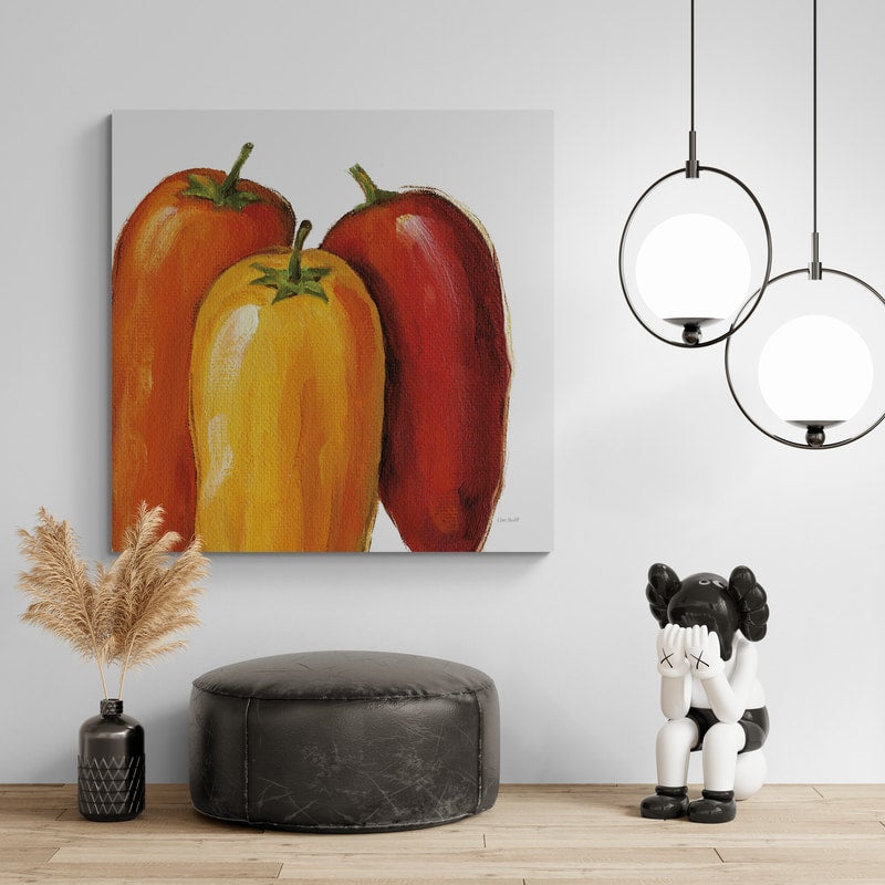 Spicy on White by Lisa Audit wall art from Glam Wall Art