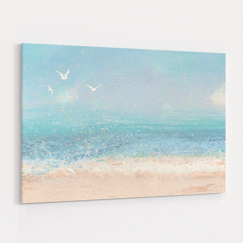 Splatter Beach I Neutral by James Wiens wall art