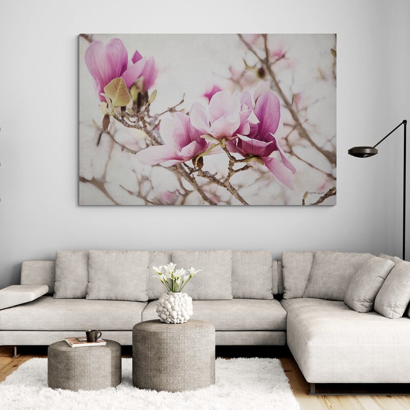 Spring is In the Air III by Elizabeth Urquhart wall art in a living room